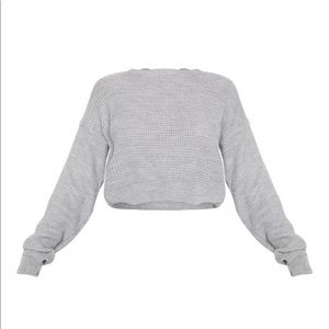 Pretty little thing - grey knit sweater